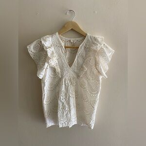 Nicole Miller Artelier Eyelet Top